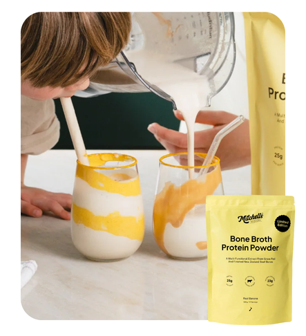 mitchells real banana milkshake.