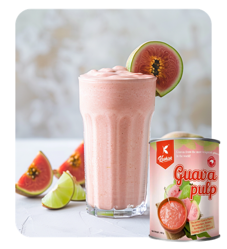 guava and banana smoothie.