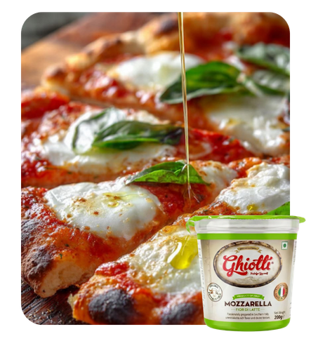 classic ghiotti fior di latte pizza.