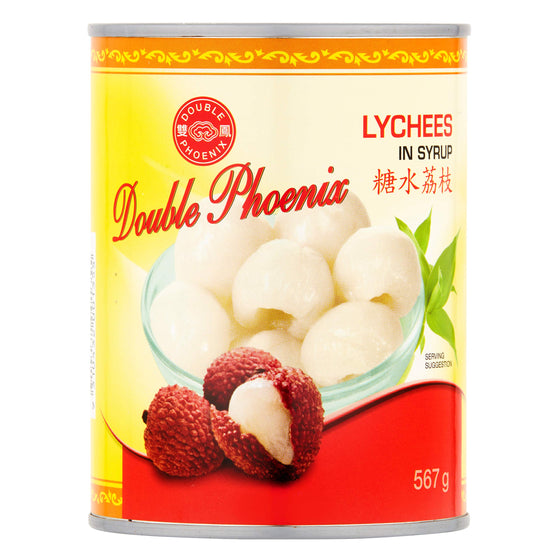 Lychee in light Syrup, Double Phoenix 567g
