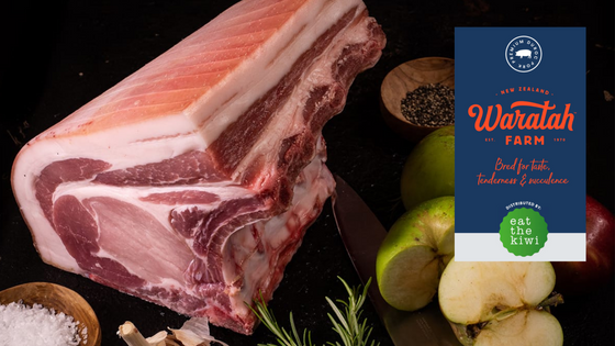 Duroc Pork Loin Bone In. Per KG Price, 3-4 kg per piece (can be processed in to pork chops). Average price per roll 100-120wst