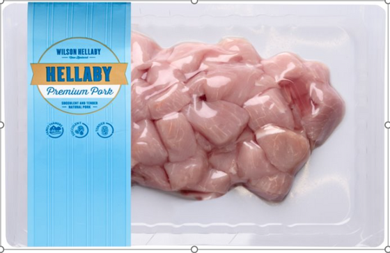 (DIS) Hellaby PORK DICED
average 404-540g, price per kg