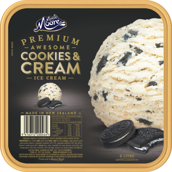 Much Moore Premium  Awesome Cookies & Cream 2L