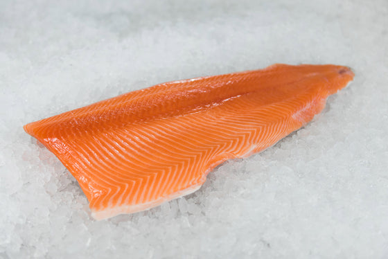 (DIS) NZ Alpine fresh water Salmon Fillet (Bone Out)  (Per/ Kg) - Clear Vac Packed