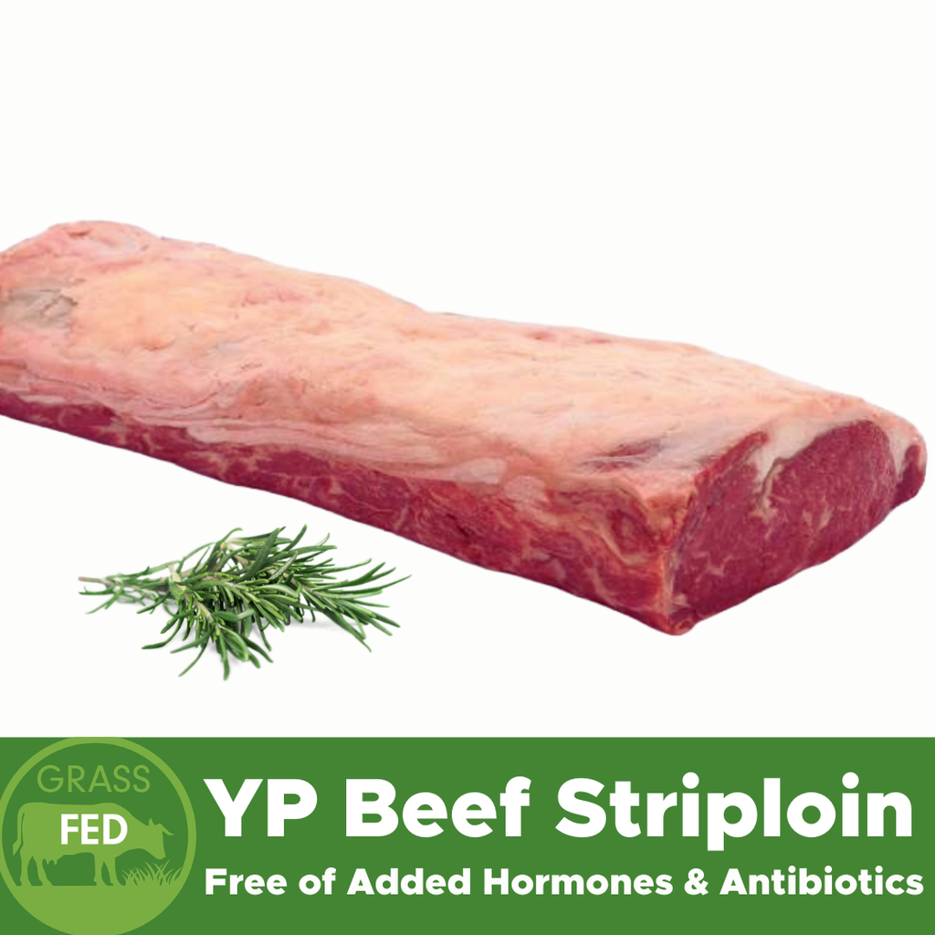 Red Gum, Frozen Boneless YP Beef Striploin 5kg+, price per kg