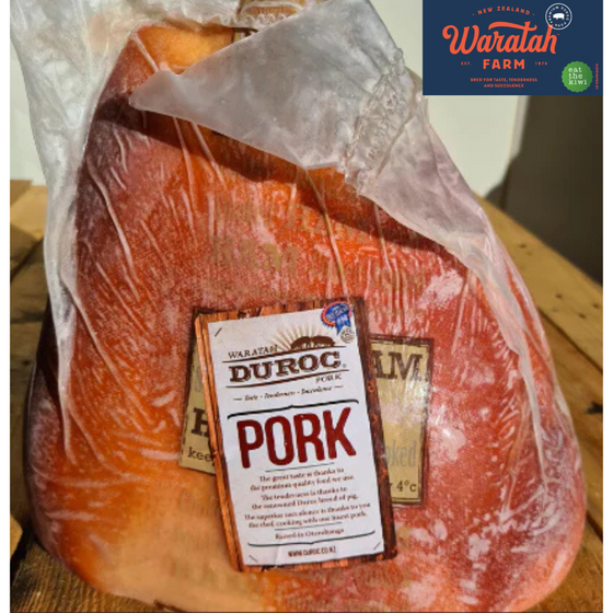 Duroc NZ HALF HAM, cooked on the Bone, average 5-7kg Price per/KG