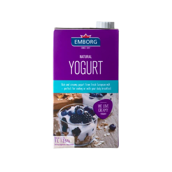 EMBORG Plain Yoghurt 1L