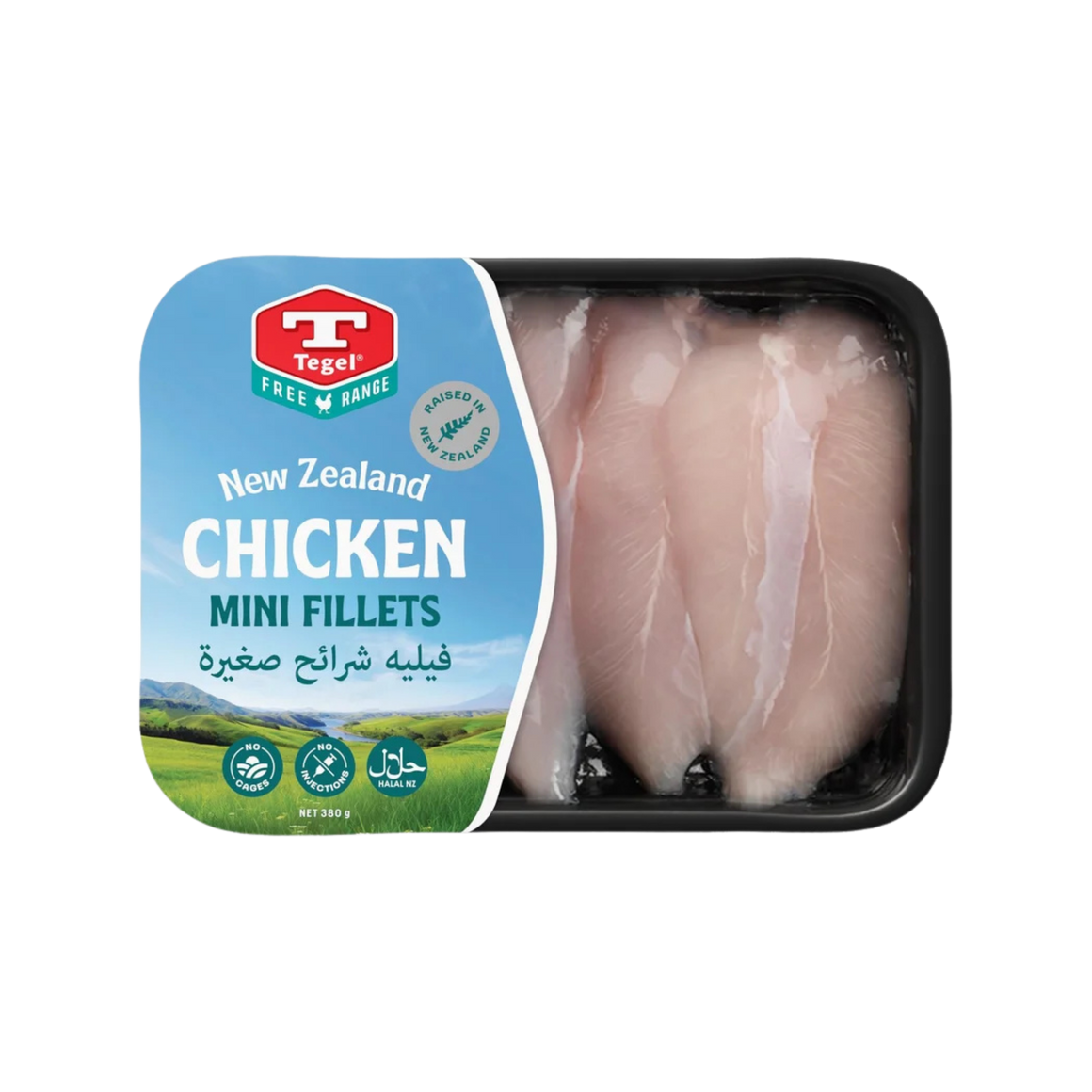 Tegel Free range Chicken boneless mini fillets 380g