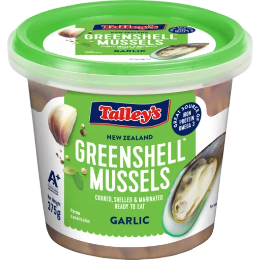 Talley's Marinated Mussels Garlic, 375g