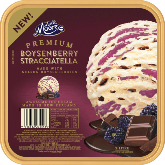 Ice Cream, Much Moore Awesome Boysenberry Stracciatella 2L