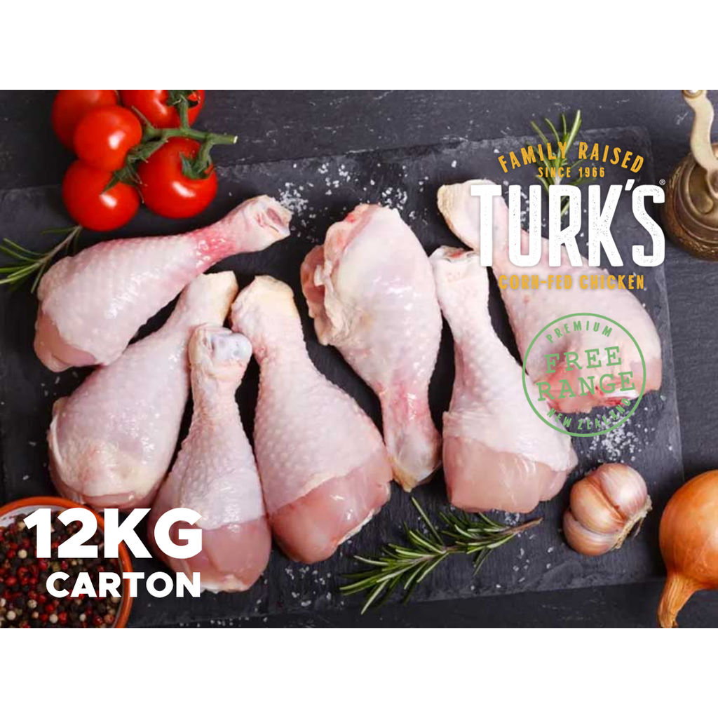 Turks, Chicken Drumpsticks 2kg BAGGED 12kg Carton