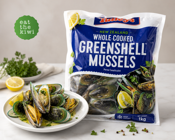 (DIS) Talleys Whole Greenshell Mussels, Cooked 1kg