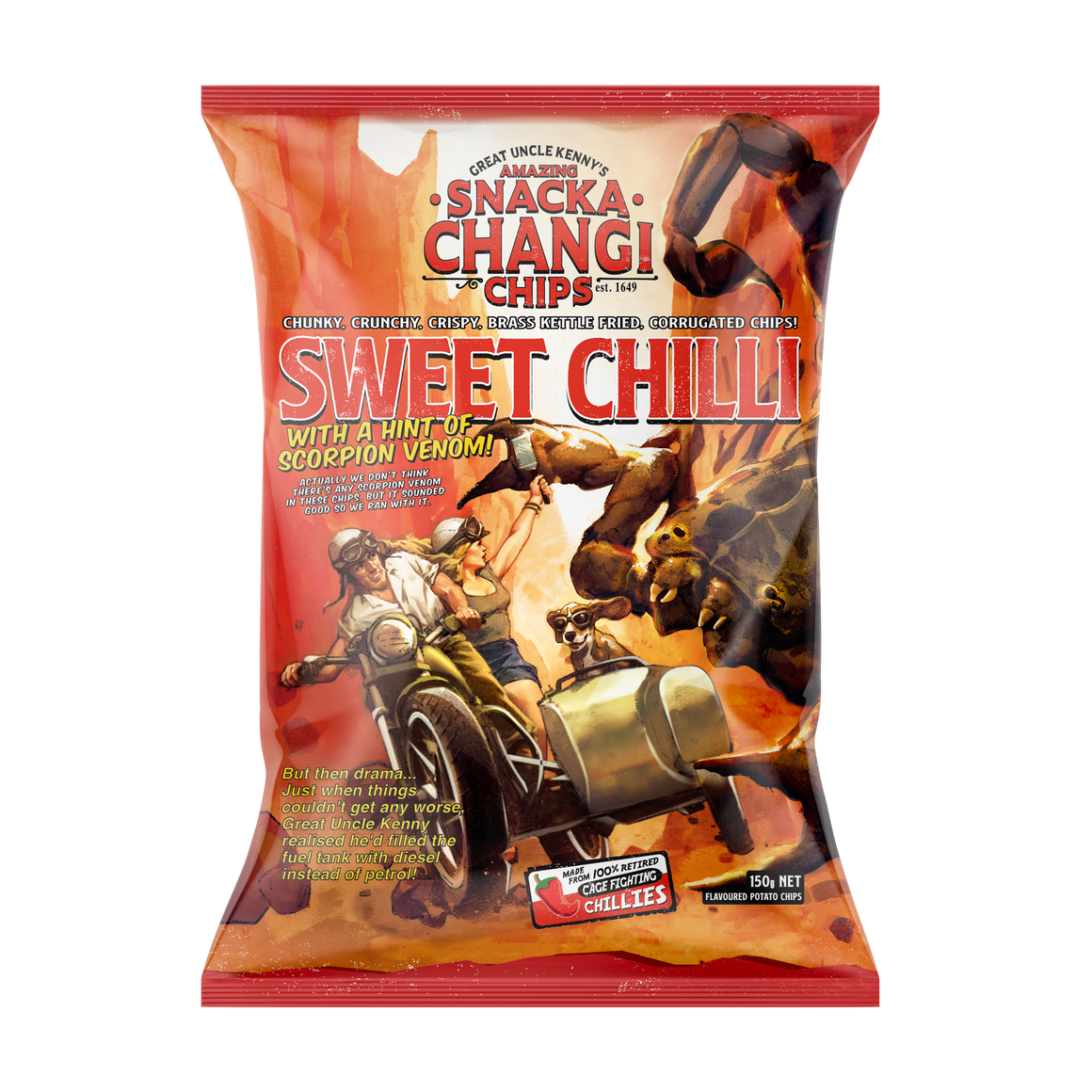 (DIS) Snackachangi Kettle Chips Sweet Chilli 150g