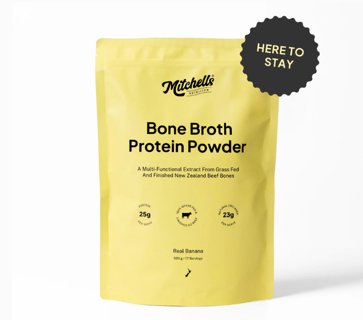 Mitchells Nutrition Bone Broth Protein Powder Real Banana 500g