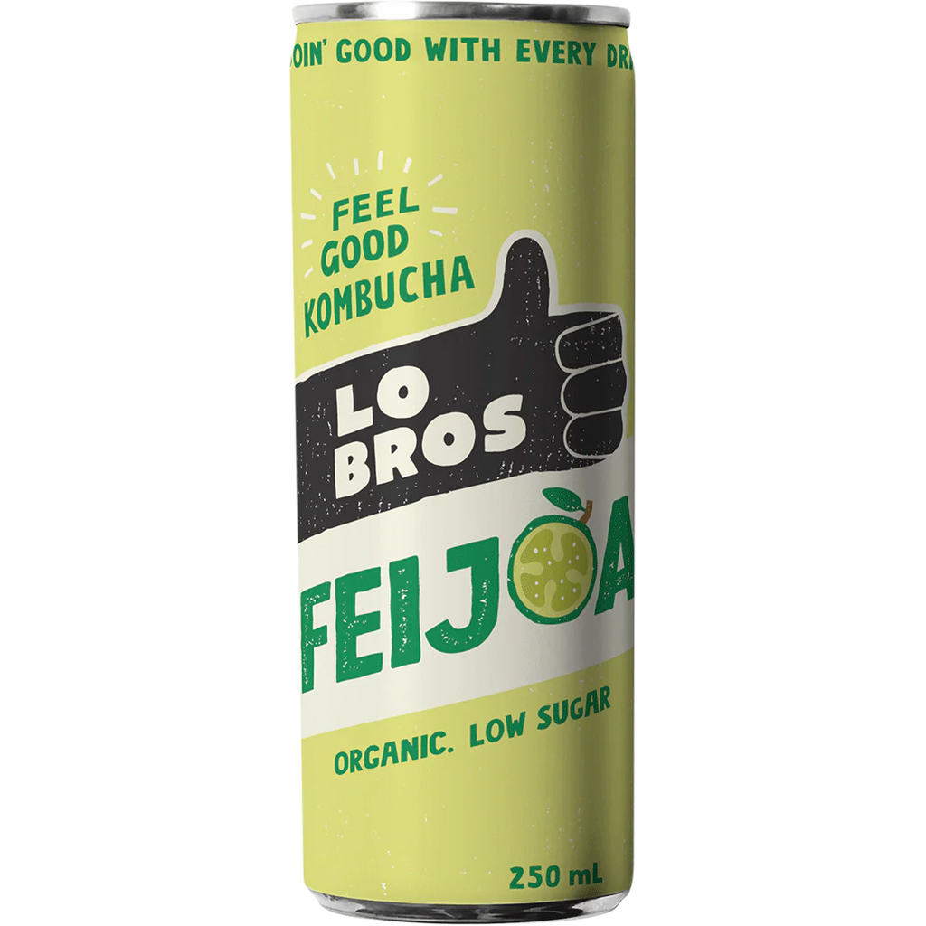 Lo Bros Organic Kombucha Feijoa Can, 250ml