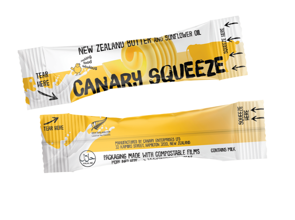 PCU Squeezable Canary Salted Butter,  240x8g