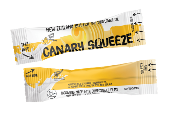 PCU Squeezable Canary Salted Butter,  240x8g