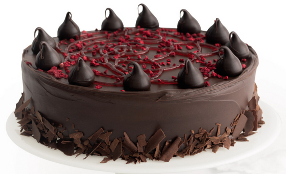 (DIS) Chocolate & Raspberry Drizzle 8" Premium Round Cake 1.3kg