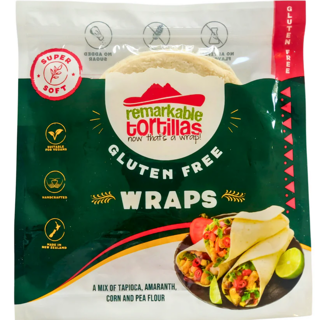 Gluten Free Wrap
12 per pack 
Vegan / Gluten Free