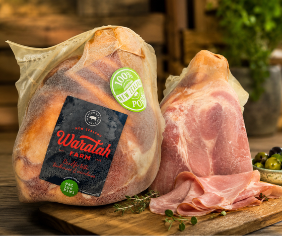 NZ Champagne Ham (half), Semi Boneless average 4-4.5kg, price per kg