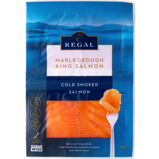 (DIS) Frozen Regal Cold Smoked Sliced Salmon 200g package