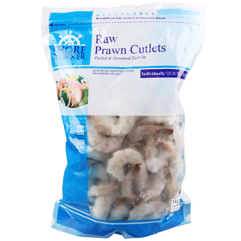 Raw Prawn Cutlet 21/25 1kg (10 per carton)
