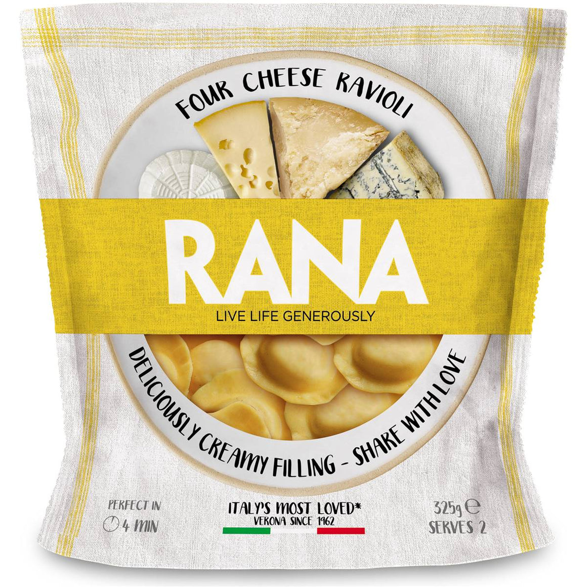 FROZEN RANA Four Cheese Ravioli 325g