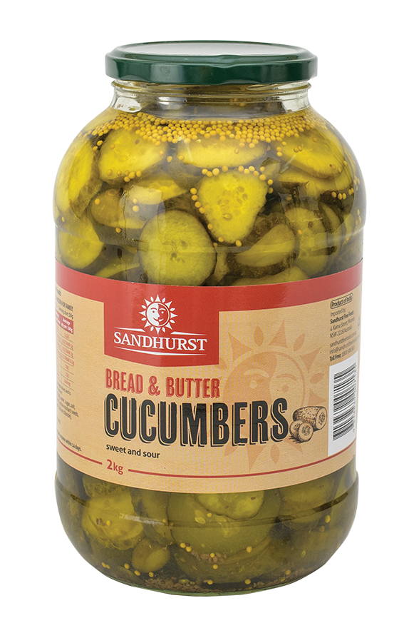 SANDHURST Bread N Butter Pickled Cucumbers 2kg