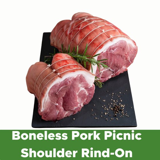 Sevent Point, Frozen Boneless Pork Picnic Shoulder Rind-On, price per kg