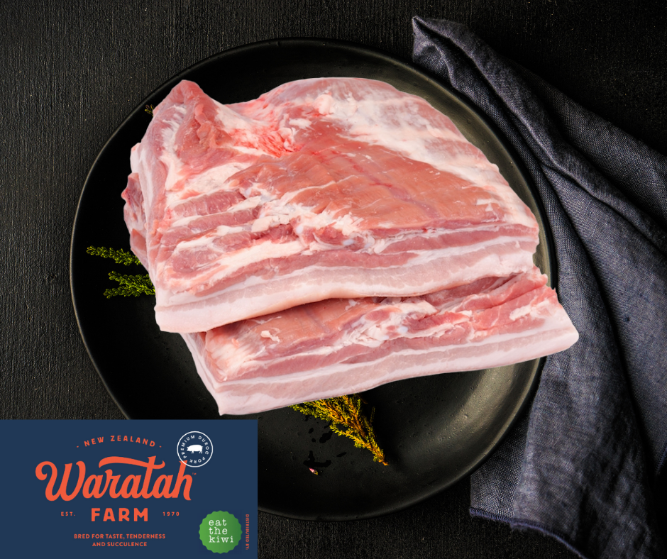 Duroc pork Boneless Belly  - average 2-3 kg each / price per KG