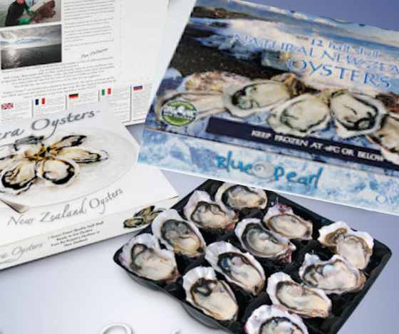 Blue Pearl Oysters  One dozen per tray 60-75 mm
