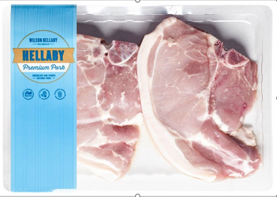 (DIS) Hellaby PORK LOIN CHOPS, 400-632g, price per kg