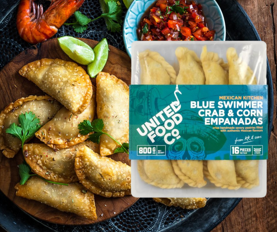 United Food Co  Crab & Corn Empanada 50g x 16 800g