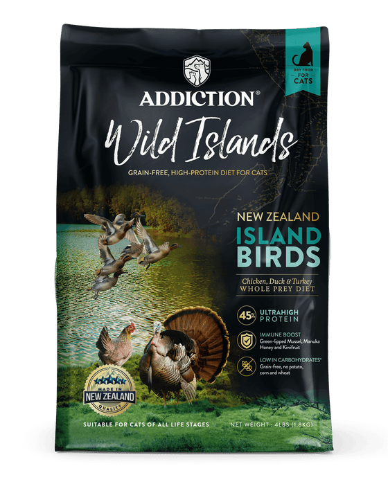 Addiction Wild Islands,  Island Birds Dry Cat Food 4.5kg