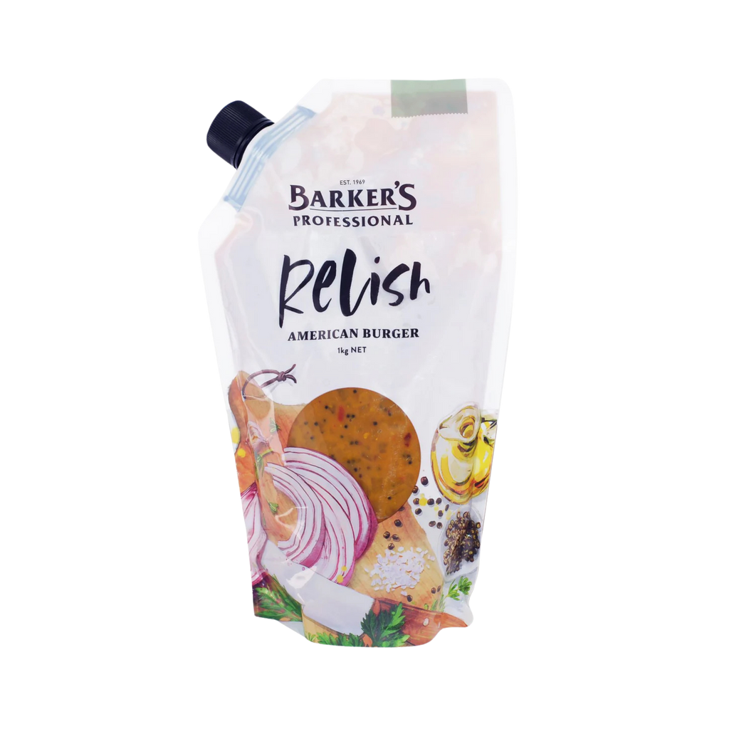 (DIS) Barkers American Style Burger relish 1 kg