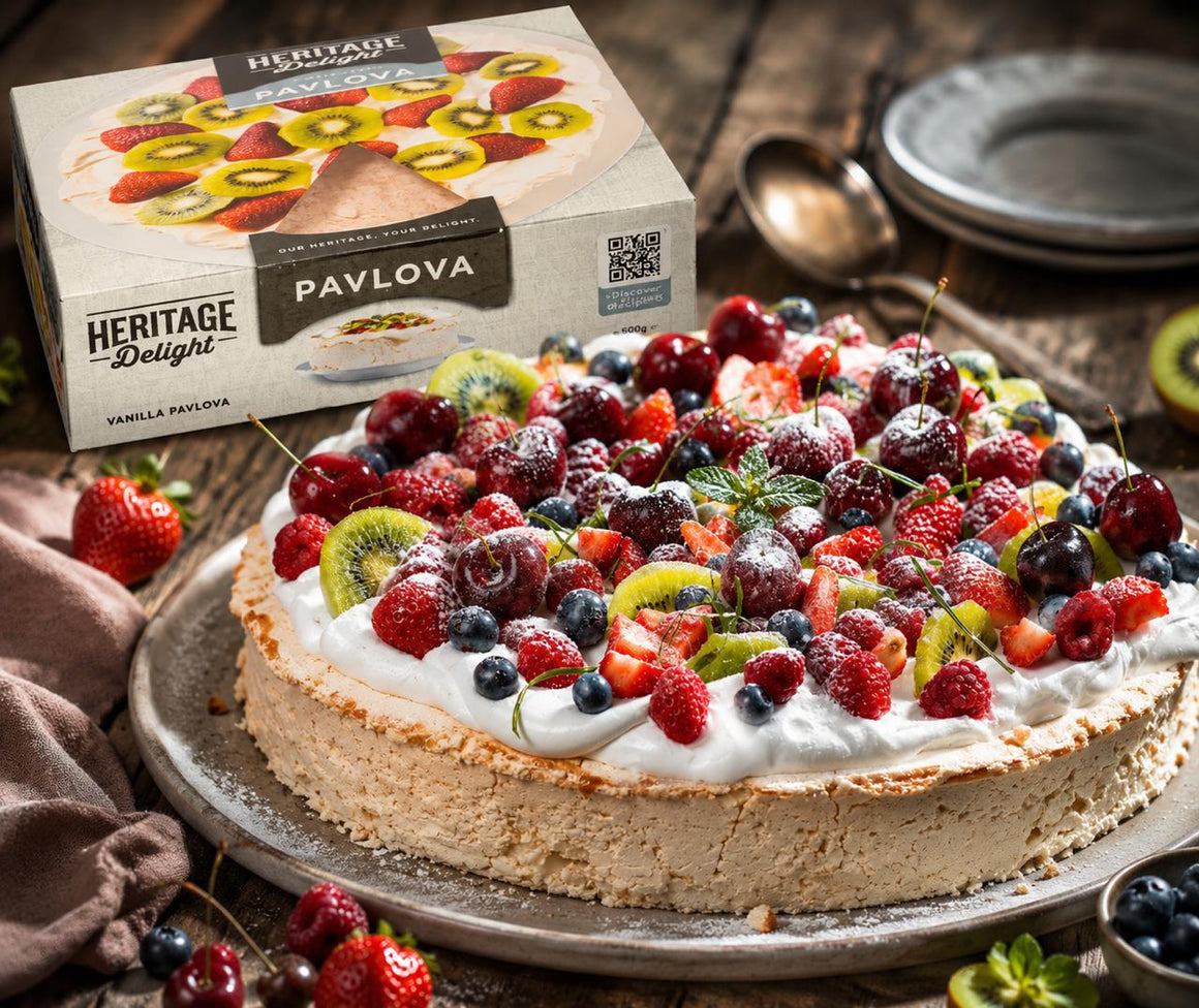 (DIS) Frozen, 500g Heritage Delight Original Vanilla Pavlovas