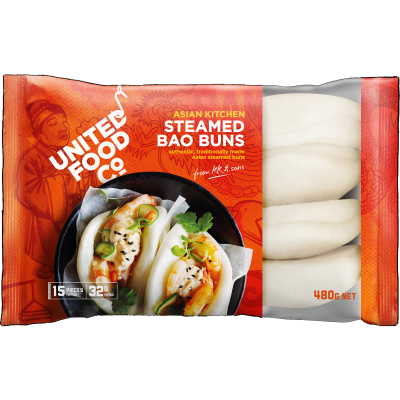 Asian Kitchen Steamed Bao Buns Mini 32gx15pc