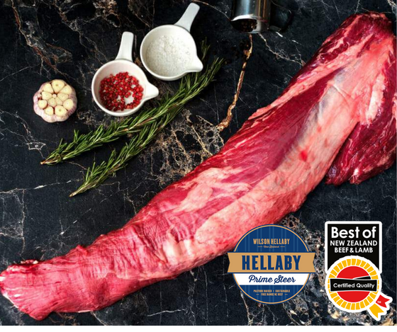 NZ Hellaby Prime Steer Beef Eye Fillet/ tenderloin Whole Primal (average 2kg per piece ) Price per kg