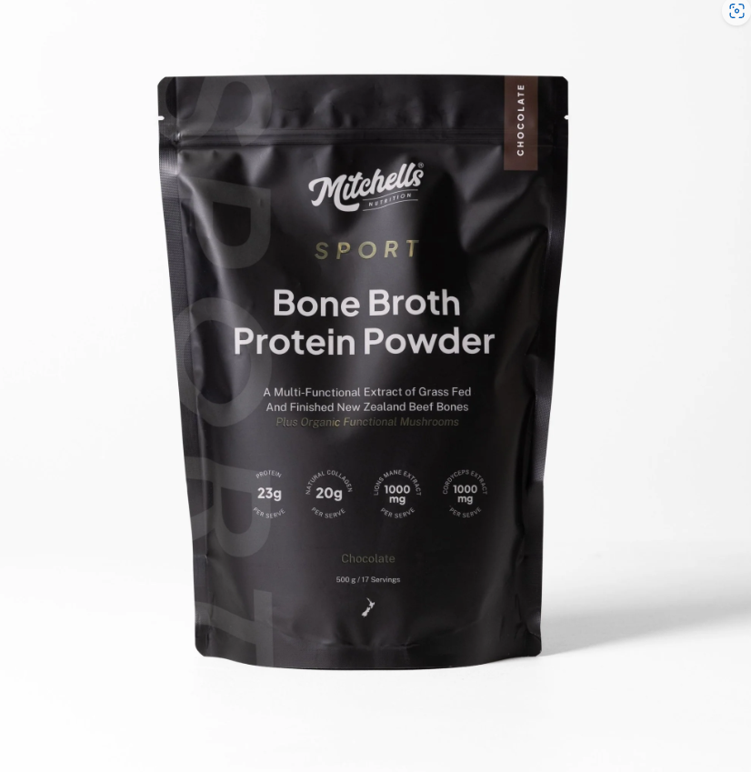 Mitchells Nutrition Bone Broth Protein Powder Chocolate 500g (Sport)