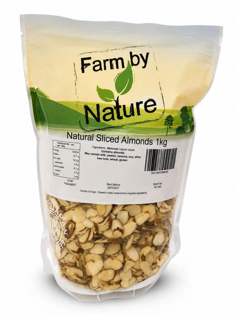 Farm by Nature, Almonds Natural/ Sliced 1kg