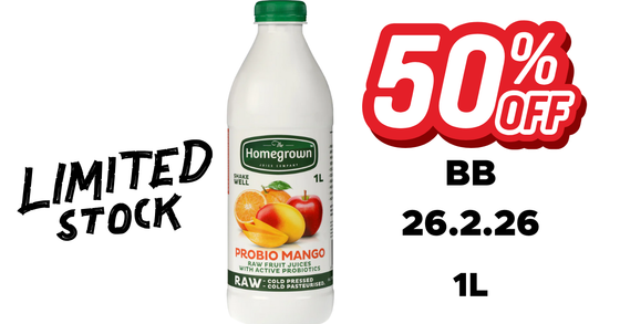PROMO 1L Homegrown Probio Mango Juice