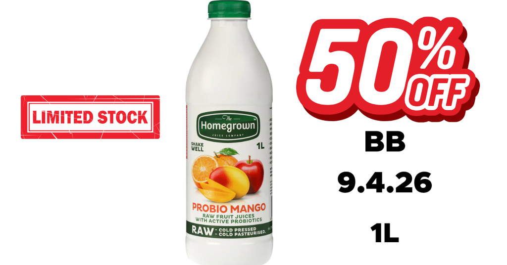 PROMO 1L Homegrown Probio Mango Juice