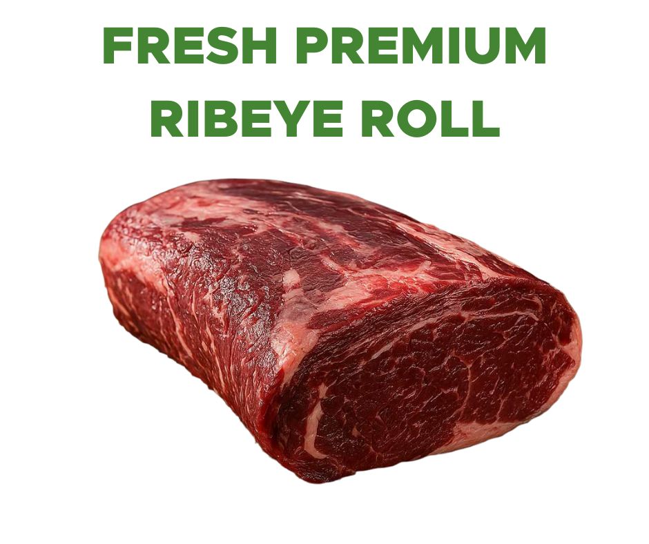 Chilled, Grass-fed, young prime Beef Ribeye Roll