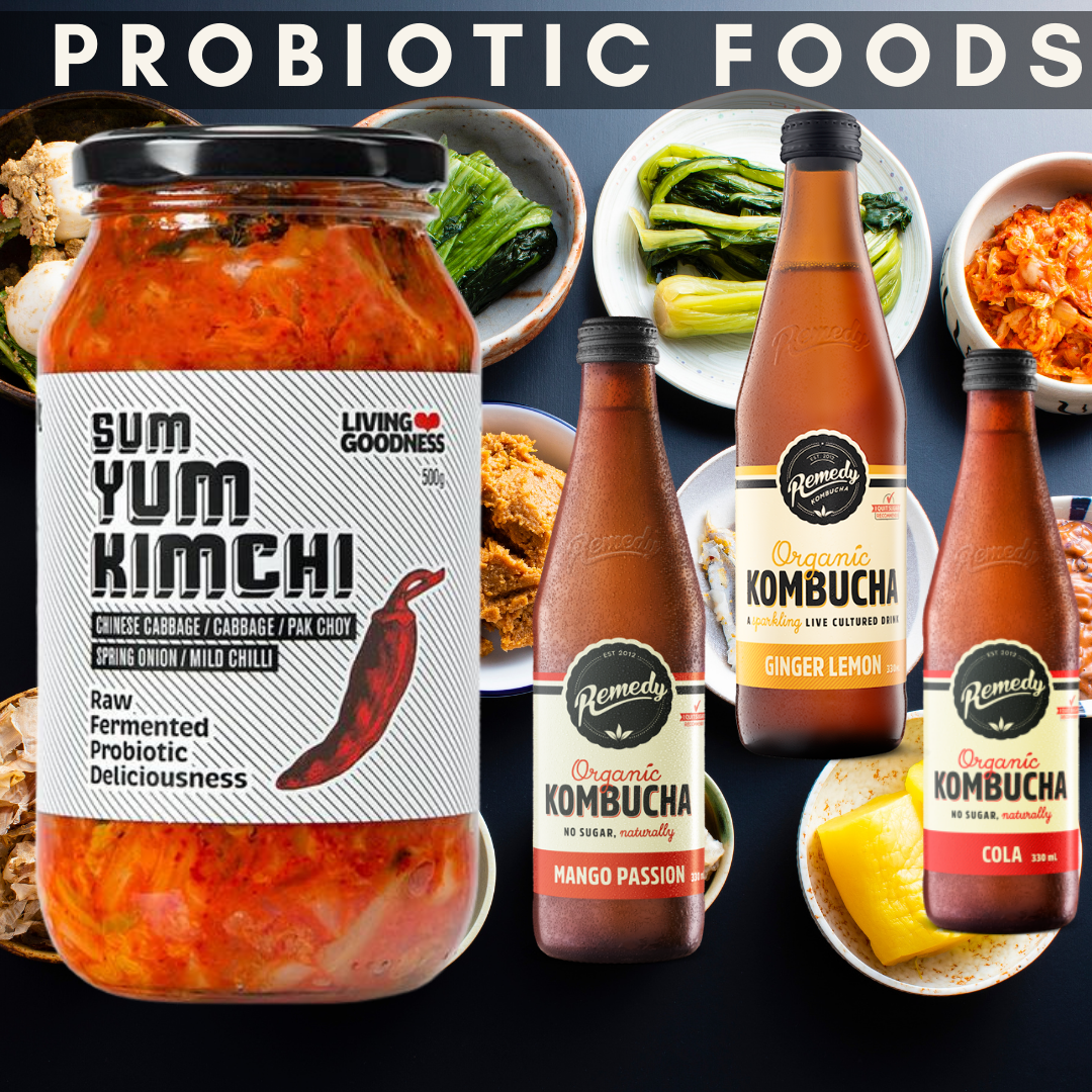 Sauerkraut, kimchi and Kombucha
