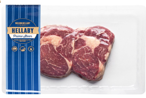 HELLABY BEEF EYE FILLET STEAK 
410gm-540gm $57-$75 PER PACK 
 Price below per/KG