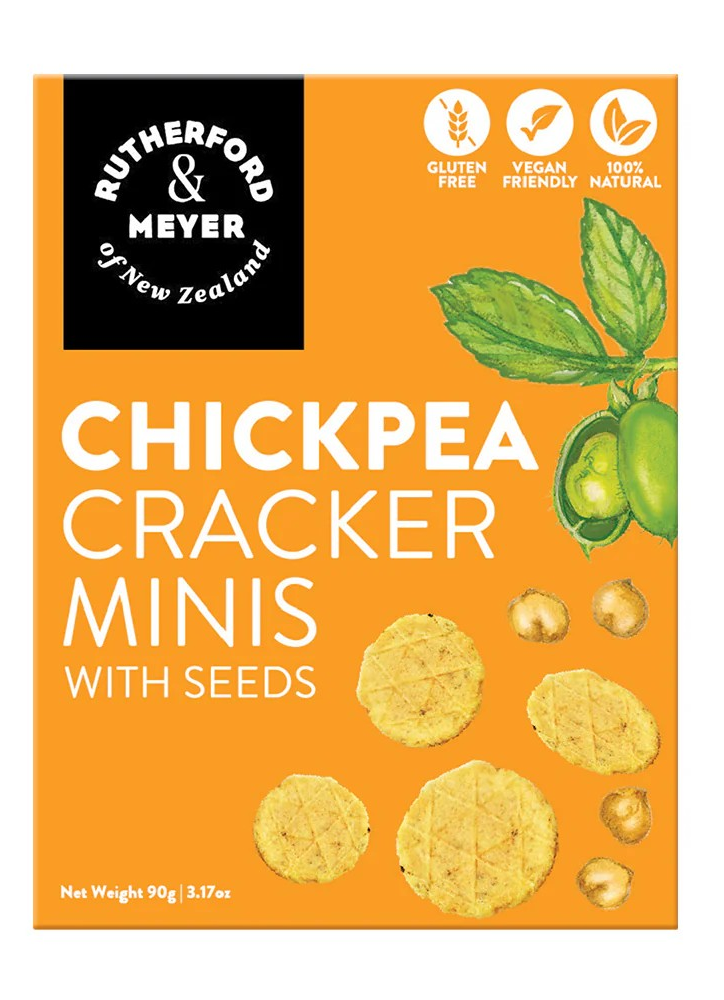 R&M Crackers Minis 90g, CHICKPEA, GF