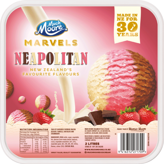 MM Marvels Neapolitan Ice Cream 2L