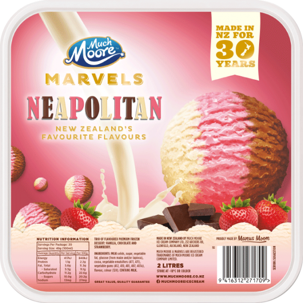 MM Marvels Neapolitan Ice Cream 2L