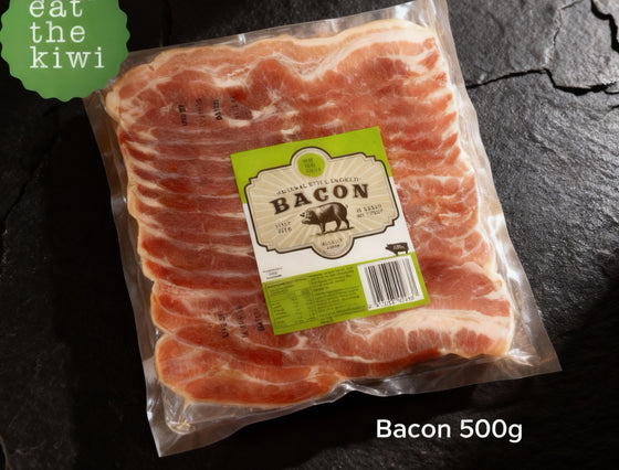 ETK Kiwi Streaky Bacon, Middle Rasher 500g