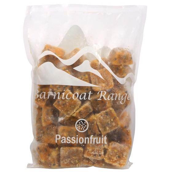 Passionfruit pulp cubes Frozen 1Kg